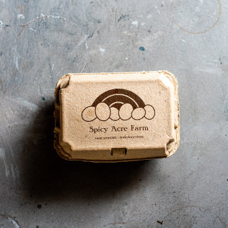 Rainbow Egg Carton Frimärke Stämpel