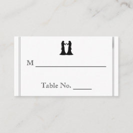 Rainbow Elegance Brides Bröllop Place Card Placeringskort