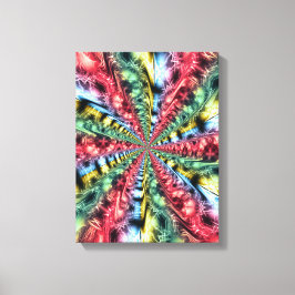 Rainbow Energy Starburst Fractal Art Canvastryck