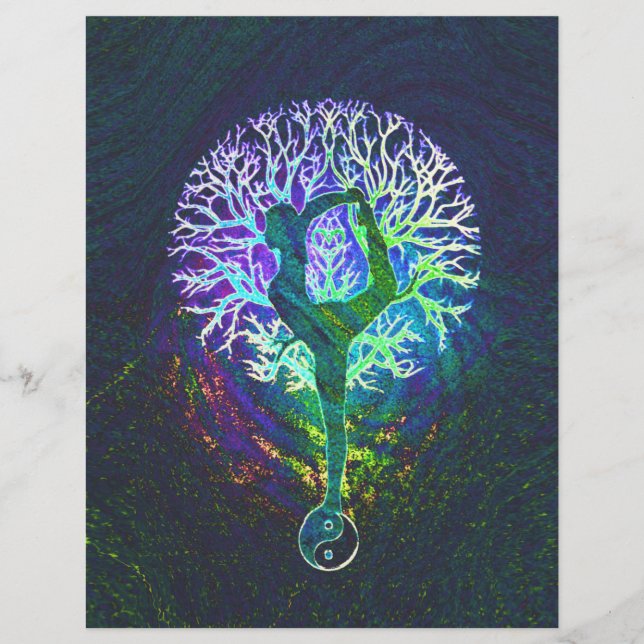 Rainbow Energy Yin Yang Yoga Reklamblad (Framsidan)