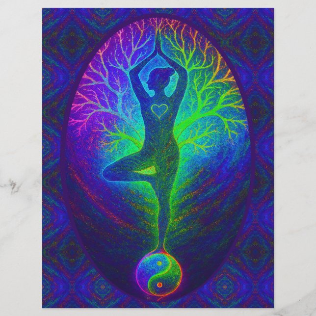 Rainbow Energy Yin Yang Yoga Reklamblad (Framsidan)