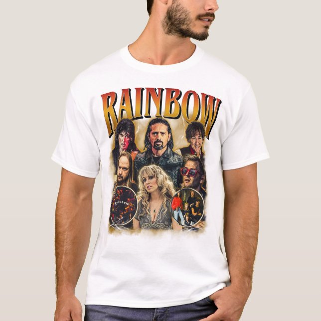 Rainbow - engelskt hårdrocksband t shirt (Framsida)