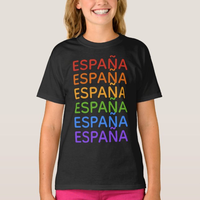 Rainbow España Spain shirts & jacka Tee (Framsida)