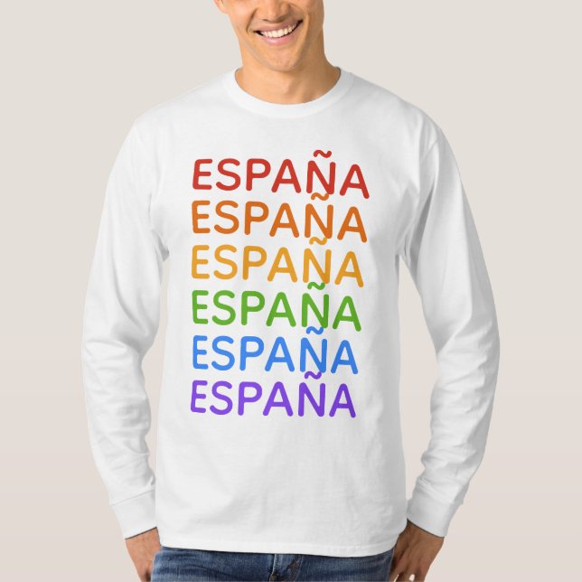 Rainbow España Spain shirts & jacka Tee (Framsida)