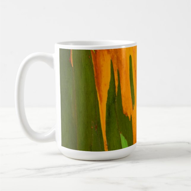 Rainbow Eucalyptus bark, Hawaii Kaffemugg (Vänster)