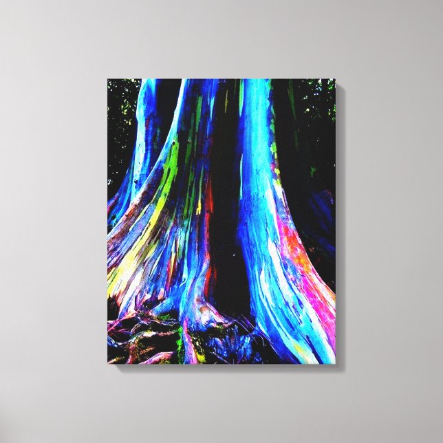RAINBOW EUCALYPTUS TRÄD canvas (Framsida)