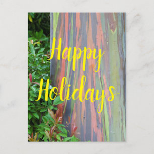 Rainbow Eucalyptus Träd Glad helg Vykort