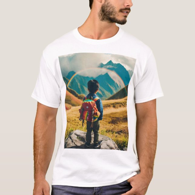 Rainbow Explorer T Shirt (Framsida)