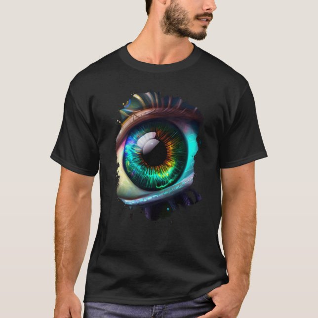 Rainbow eye the beauty in the dark t shirt (Framsida)