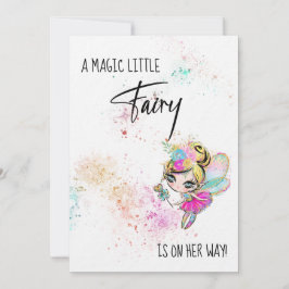 *~* Rainbow Fairy Sweet Baby Shower-inbjudan Inbjudningar