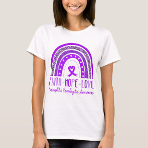 Rainbow Faith Hope Kärlek Eosinophilic Esophagitis T Shirt