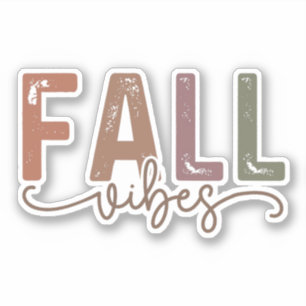 Rainbow Fall Vibes Klistermärken
