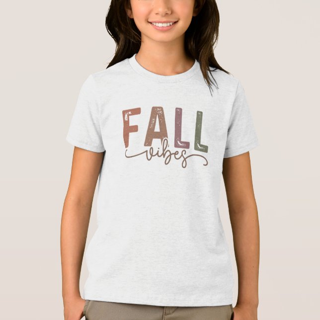 Rainbow Fall Vibes T Shirt (Framsida)