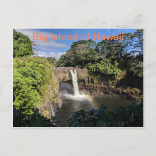 Rainbow Falls från Big Island of Hawaii Vykort