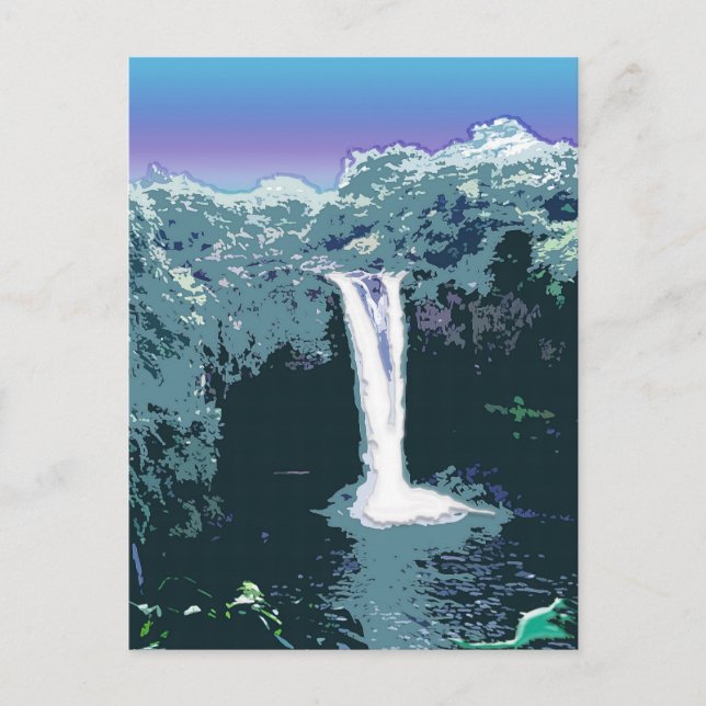 Rainbow Falls, Hawaii Vykort (Framsida)