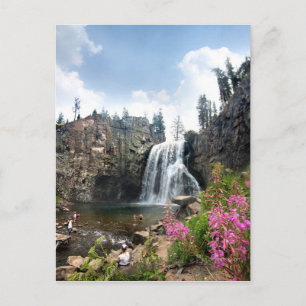 Rainbow Falls vattenfall - Devils Postpile - Sierr Vykort