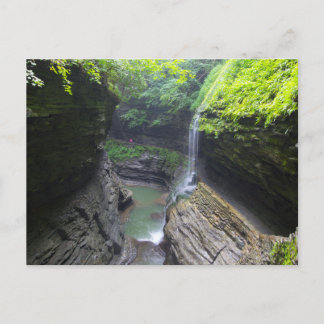 Rainbow Falls, Watkins Glen State Park, New York Vykort