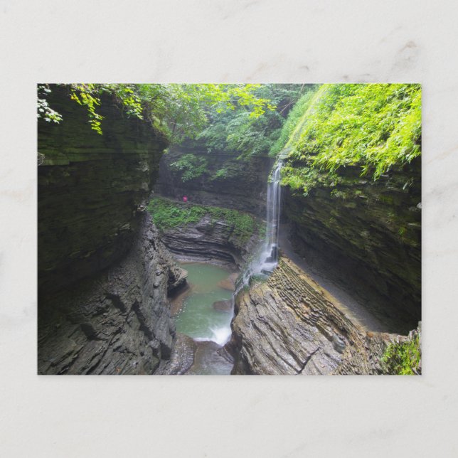 Rainbow Falls, Watkins Glen State Park, New York Vykort (Framsida)