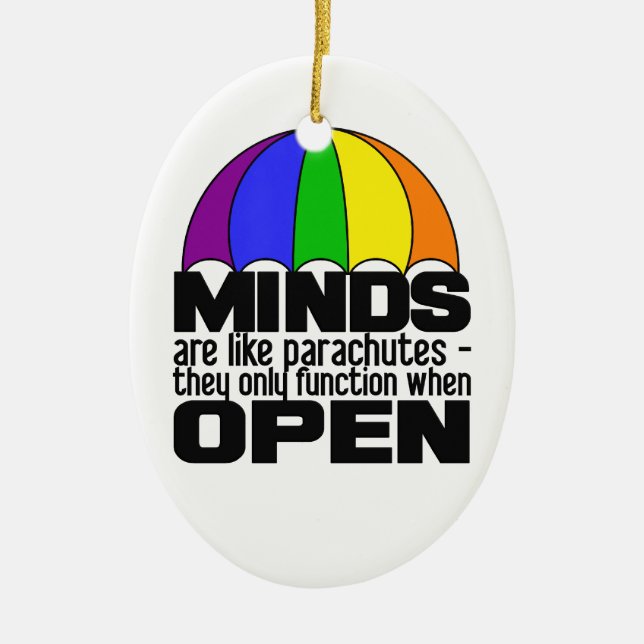 Rainbow Fallskärm ornament (Framsidan)