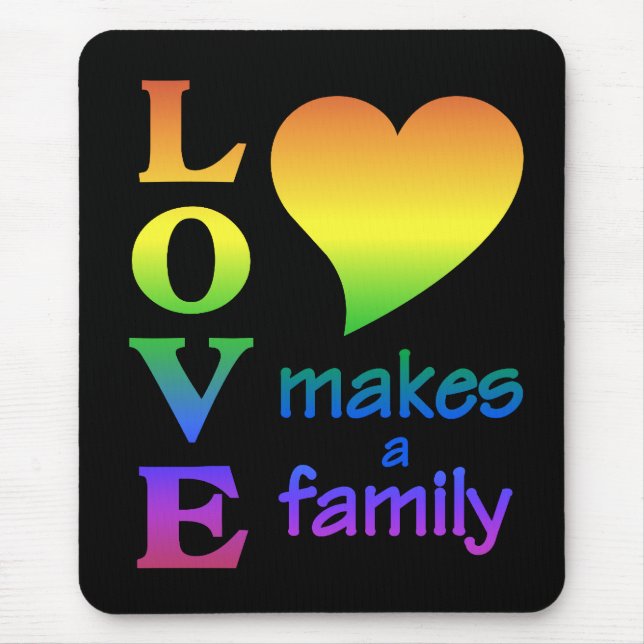 Rainbow Family mousepad Musmatta (Framsidan)