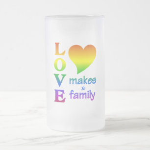 Rainbow Family mugg - välj stil & färg