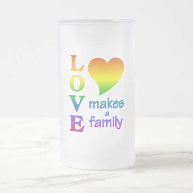 Rainbow Family mugg - välj stil & färg (Center)