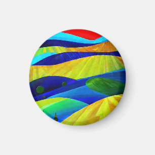 Rainbow Fantasy Backe liggande Magnet