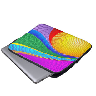 Rainbow Färg Abstrakt Fantasy Laptop sleeve