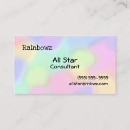 Rainbow Färg Affärskort Visitkort