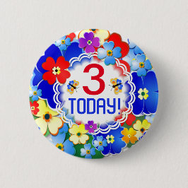 Rainbow Färg Anpassade Age Knapp