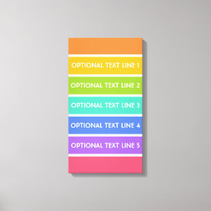 Rainbow Färg anpassningsbar kanvastryck