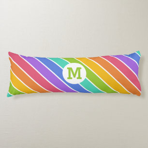 Rainbow Färg anpassningsbar monogram body cushion Kroppskudde