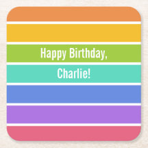 Rainbow Färg anpassningsbar party underlägg