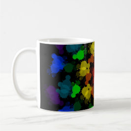 Rainbow färg blomma kaffemugg