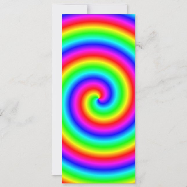 Rainbow Färg. Bright och färglös Spiral. (Framsida)