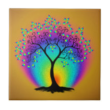 Rainbow Färg Ceramic Tile