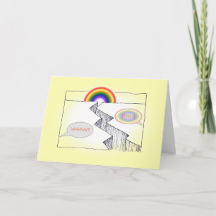 Rainbow Färg CHASM Relationers Greeting Card Kort