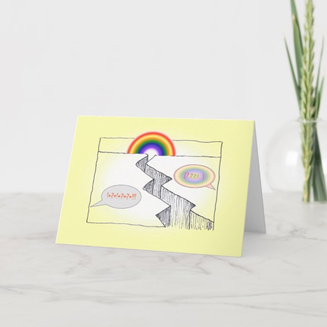 Rainbow Färg CHASM Relationers Greeting Card Kort (Framsida)