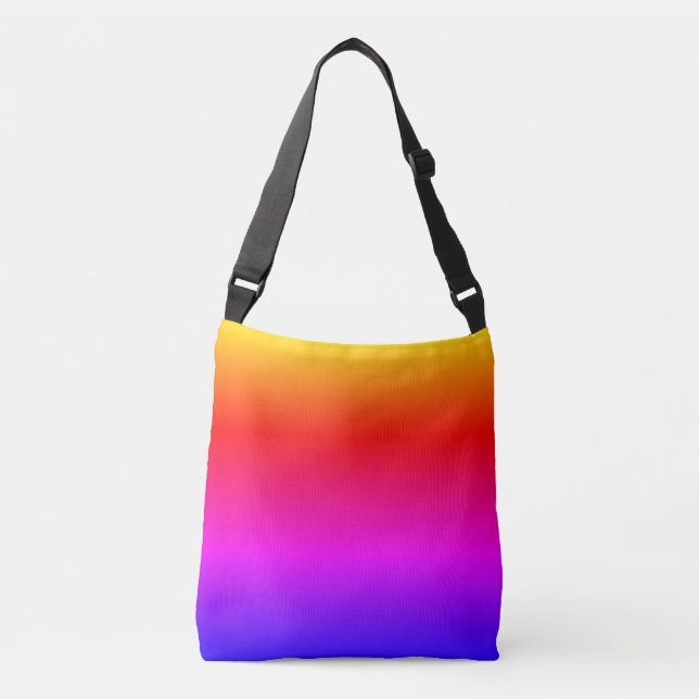 Rainbow Färg Crossbody Bag Axelväska (Framsida)
