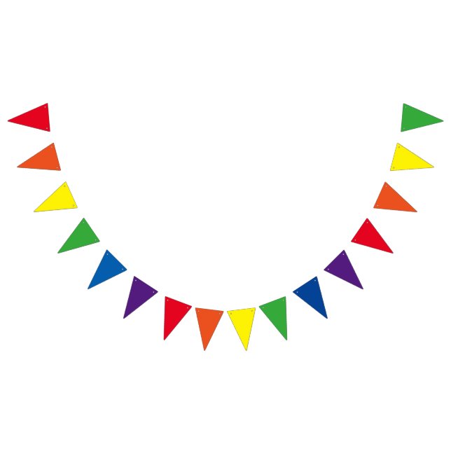 RAINBOW färg + dina idéer Vimplar (Alla)