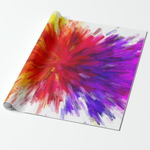 Rainbow Färg Explosion Presentpapper