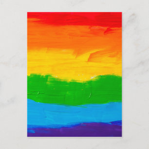 Rainbow Färg Gay Lesbisk LGBT Vykort