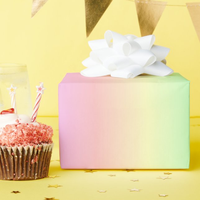 Rainbow Färg Gift Wrapping Papper Presentpapper (Födelsedagsfest)