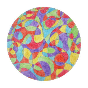 Rainbow Färg Hand plockade Crayon Doodle Mönster