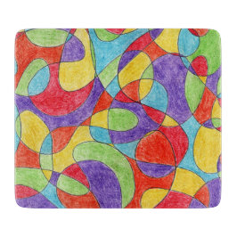 Rainbow Färg Hand plockade Crayon Doodle Mönster