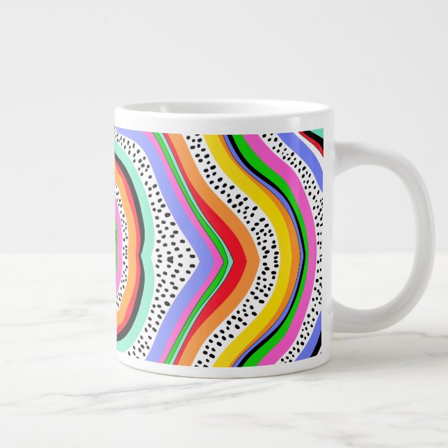 Rainbow Färg Jumbo Mugg (Höger)
