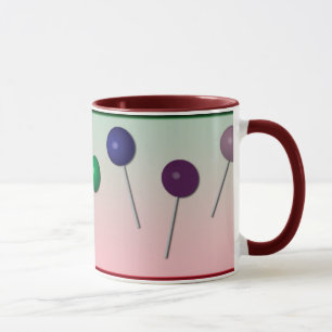 Rainbow Färg Lollipop Mugg