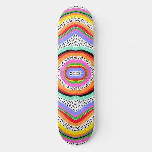 Rainbow Färg Mini Skateboard Bräda 18,5 Cm