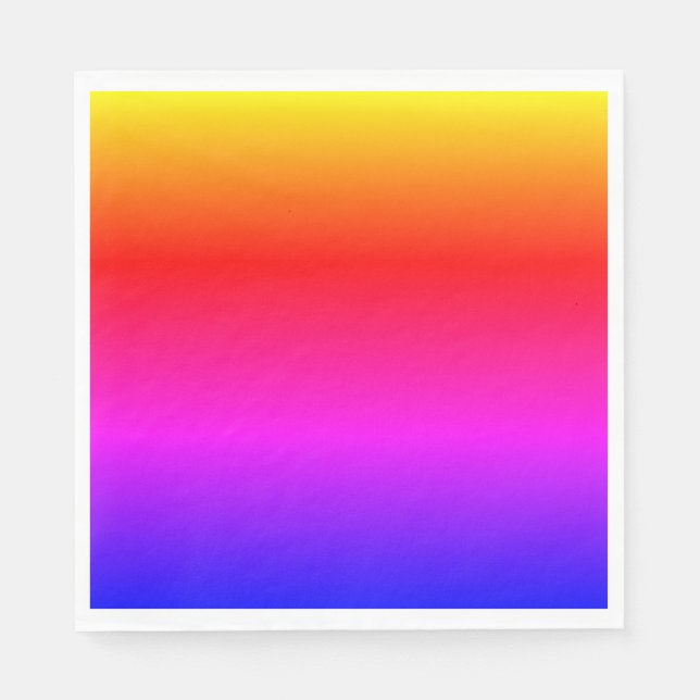 Rainbow Färg Napkins Pappersservett (Framsidan)
