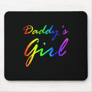 Rainbow Färg Pappor Girl Musmatta